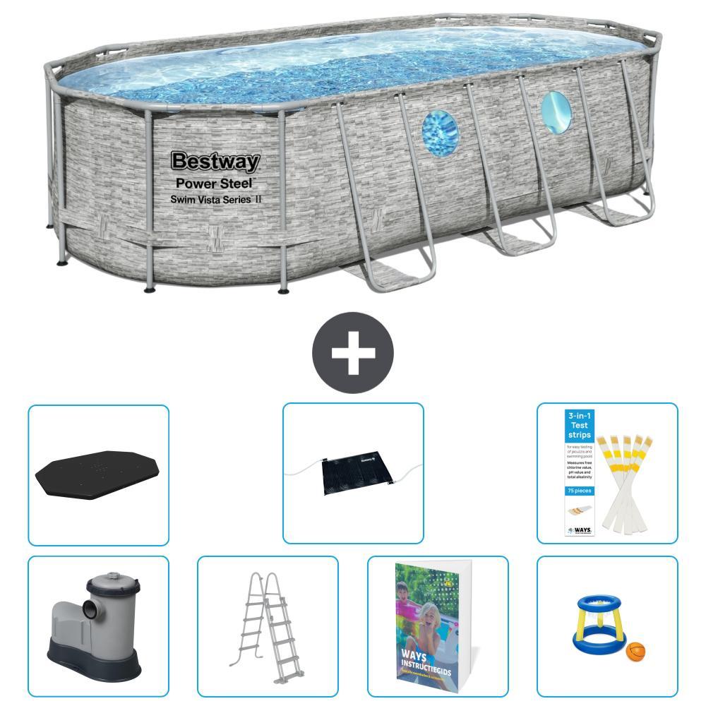 Bestway Power Steel Oval - 549x274x122 cm - 6-teilig S559