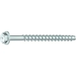 HECO MULTI-MONTI-plus SS - Stahl weiß verzinkt - 16x130 mm - Sechskantkopf mit angepr. Scheibe