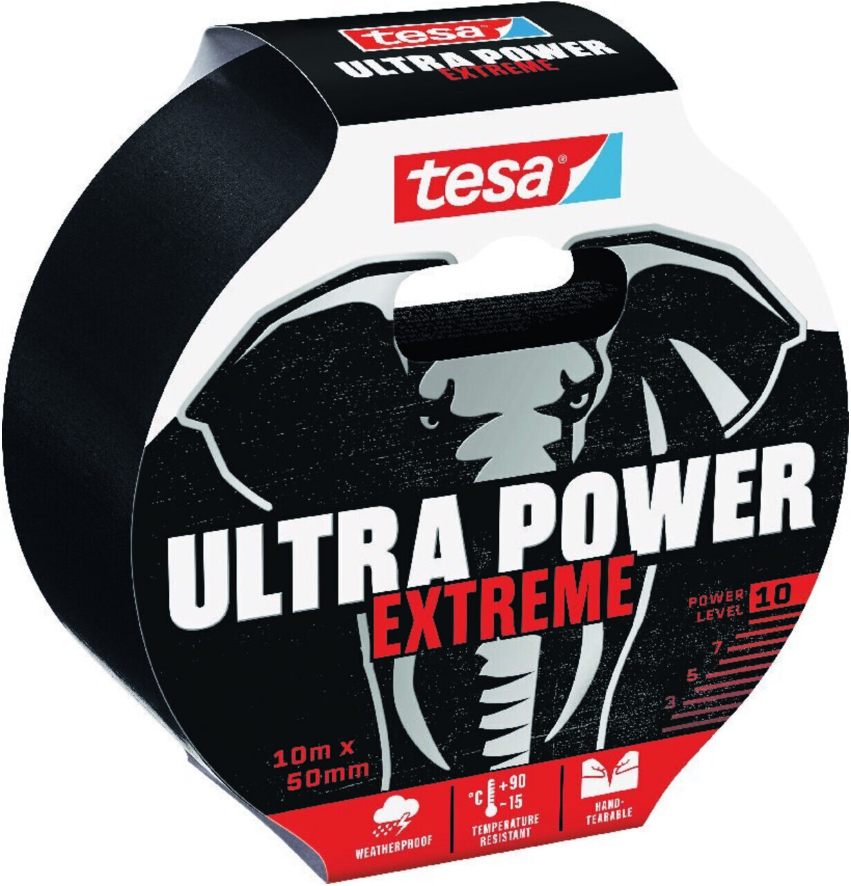 tesa Ultra Power Extreme Tape schwarz 25m:50mm (56623-00000-00)