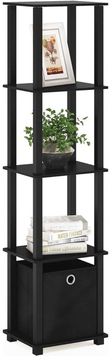 5-Tier Display Rek zonder Gereedschap - Decoratieve Plank Zwart