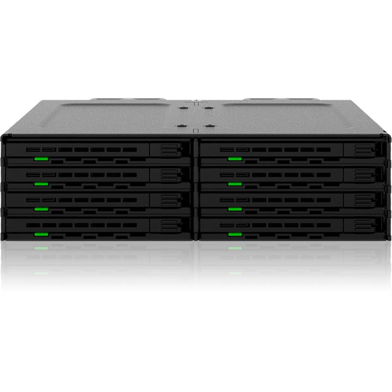 IcyDock 8x2.5" SATA/SAS in 1x5.25"m bay mobile rack