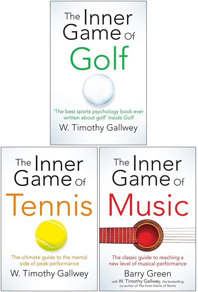 MACMILLAN W Timothy Gallwey 3 Books Collection Set (The Inner Game of Golf, Tennis, Music)