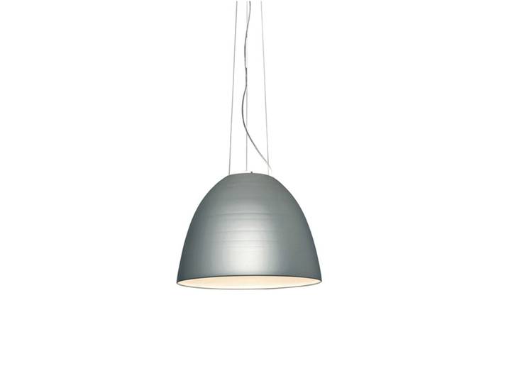 ARTEMIDE lampe à suspension NUR MINI (gris aluminium avec filtre couleur - Aluminium, Verre)