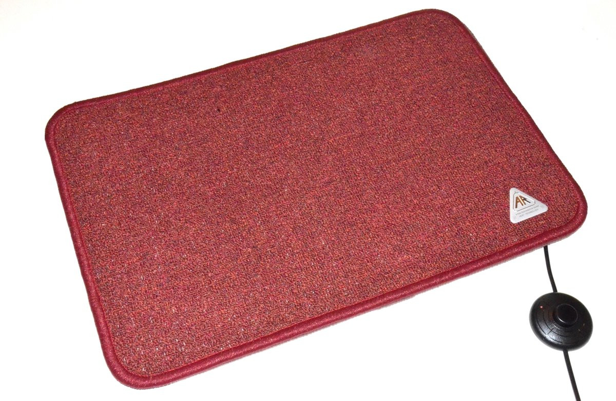 Arnold Rak Verwarmde voetenmat Bordeaux, 60 x 90 cm