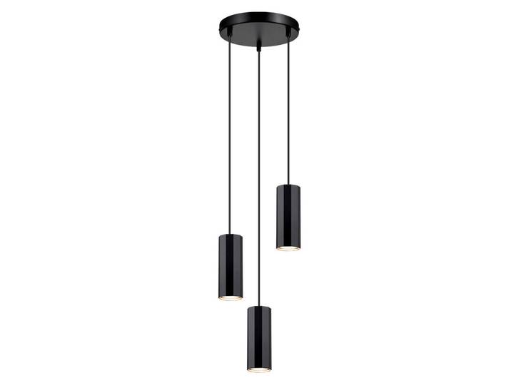 ZMH Pendelleuchte Theodore 24/10/24 cm, Schwarz, Metall, Gu10, 10x24x24 cm, Lampen & Leuchten, Innenbeleuchtung, Hängeleuchten, Pendelleuchten