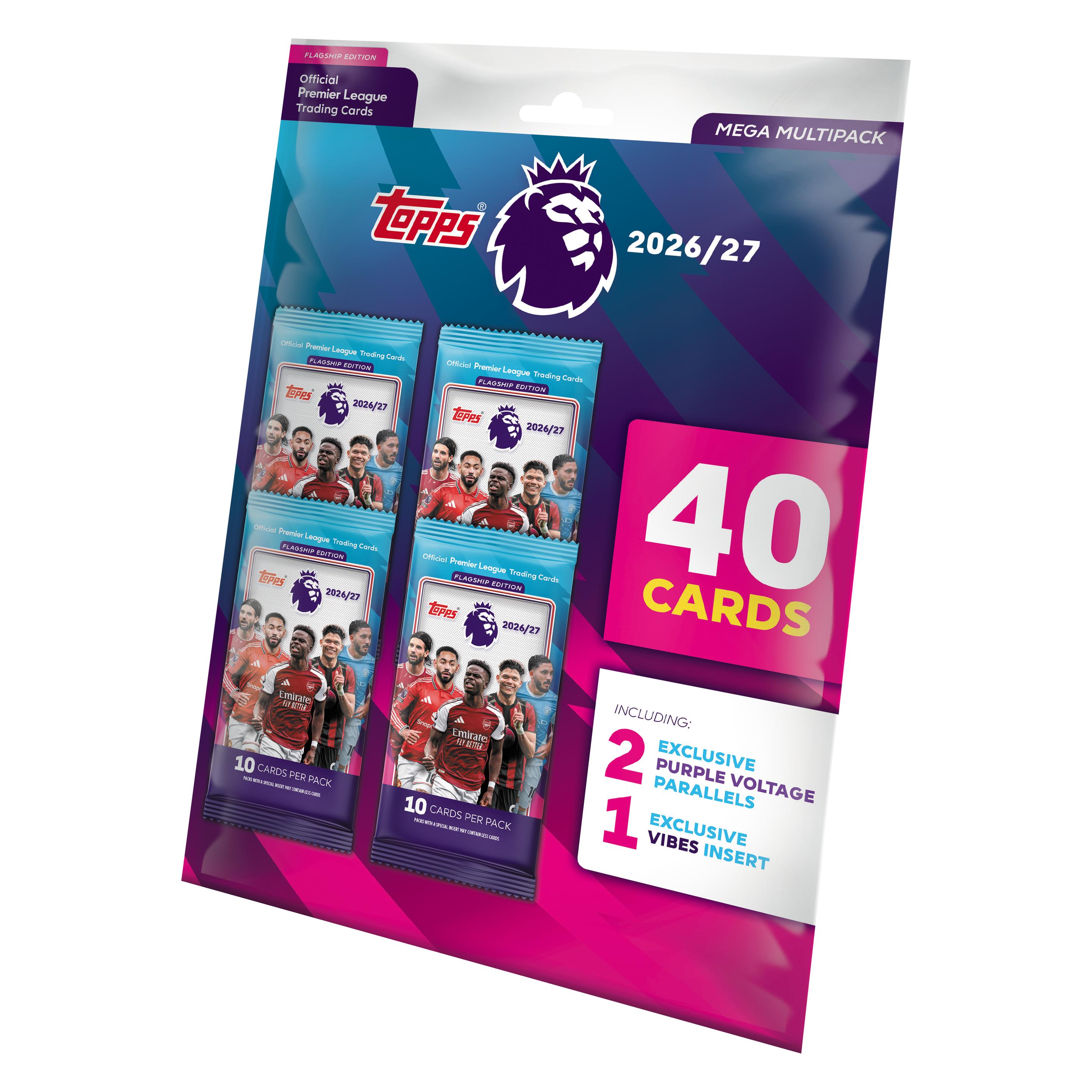 Topps Flagship Premier League Trading Cards 2026/2027 - MEGA MULTIPACK (Booster Pack) (PL26-03)