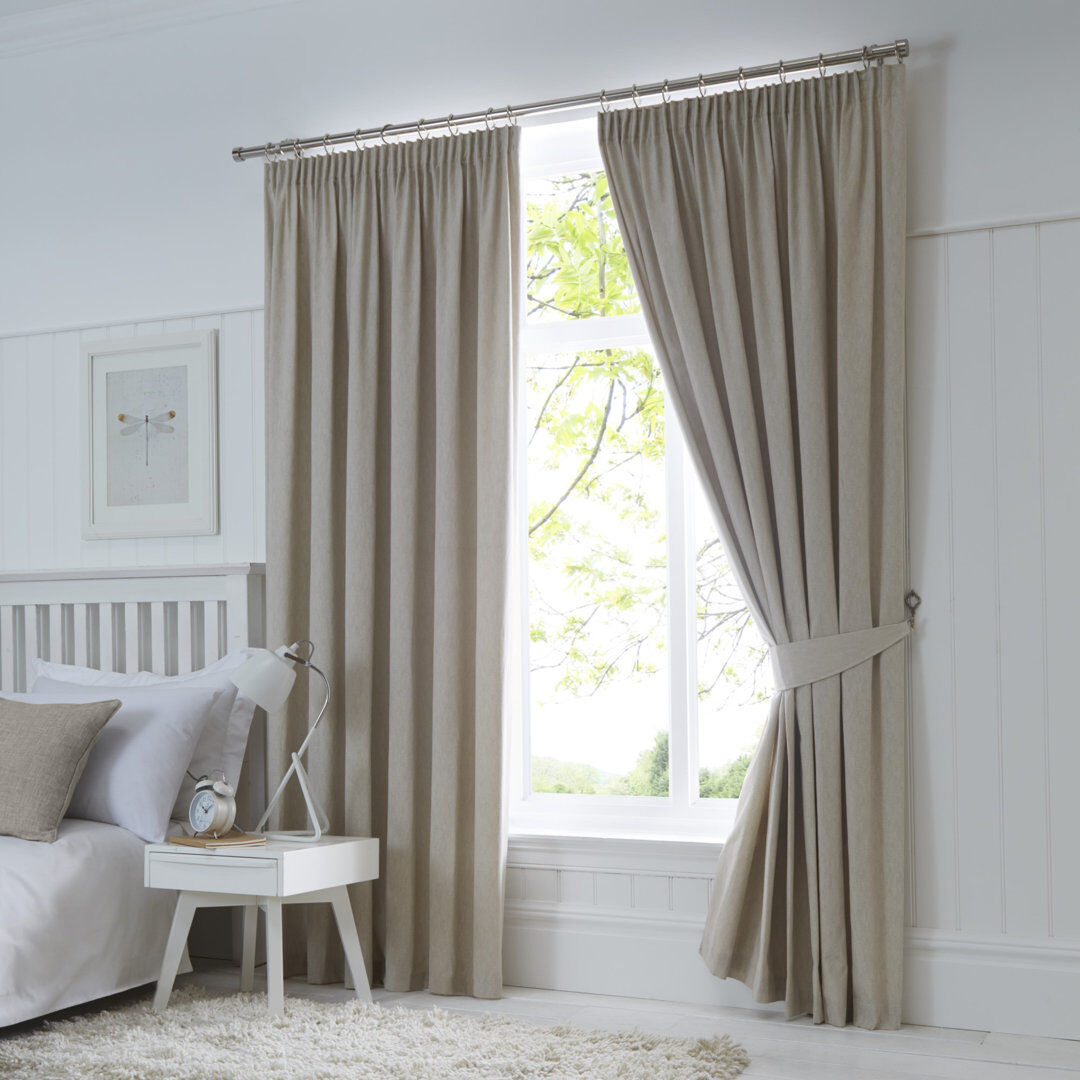 Fusion Blackout Curtain Natural Width 168 x Drop 183 cm