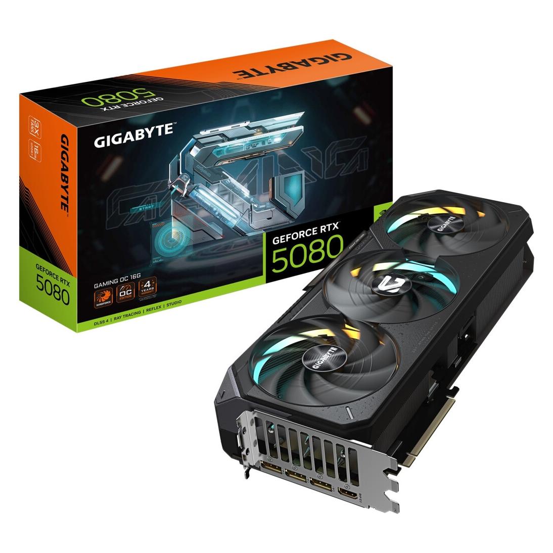 Gigabyte GeForce RTX 5080 GAMING OC (16 GB, GDDR7) (GV-N5080GAMING OC-16GD)
