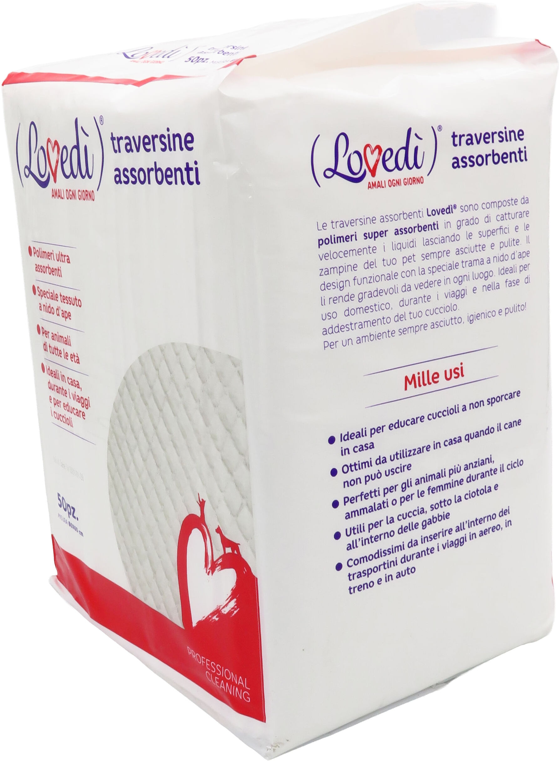 LOVEDI Lovedì Dog Traversine Igieniche 60x60cm 50PZ