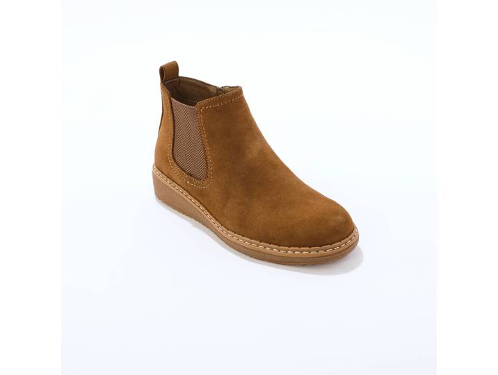 Boots semelle compensée, élastiqués côtés - Blancheporte