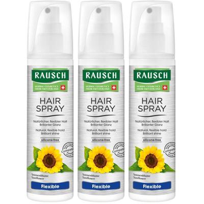 Rausch Hairspray flexible Non-Aerosol x3 3x150 ml Spray