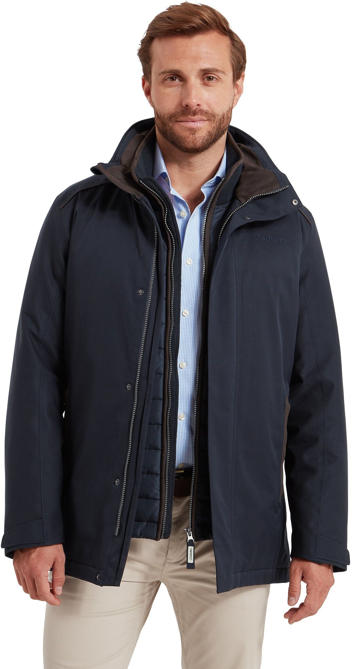 Schöffel Country Whitton Waterproof Coat - Navy - Size 36 - Men
