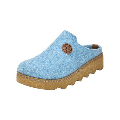 Hausschuh ROHDE "Rohde Hausschuhe Filz", Damen, Gr. 40, blau, Filz, Schuhe Hausschuh