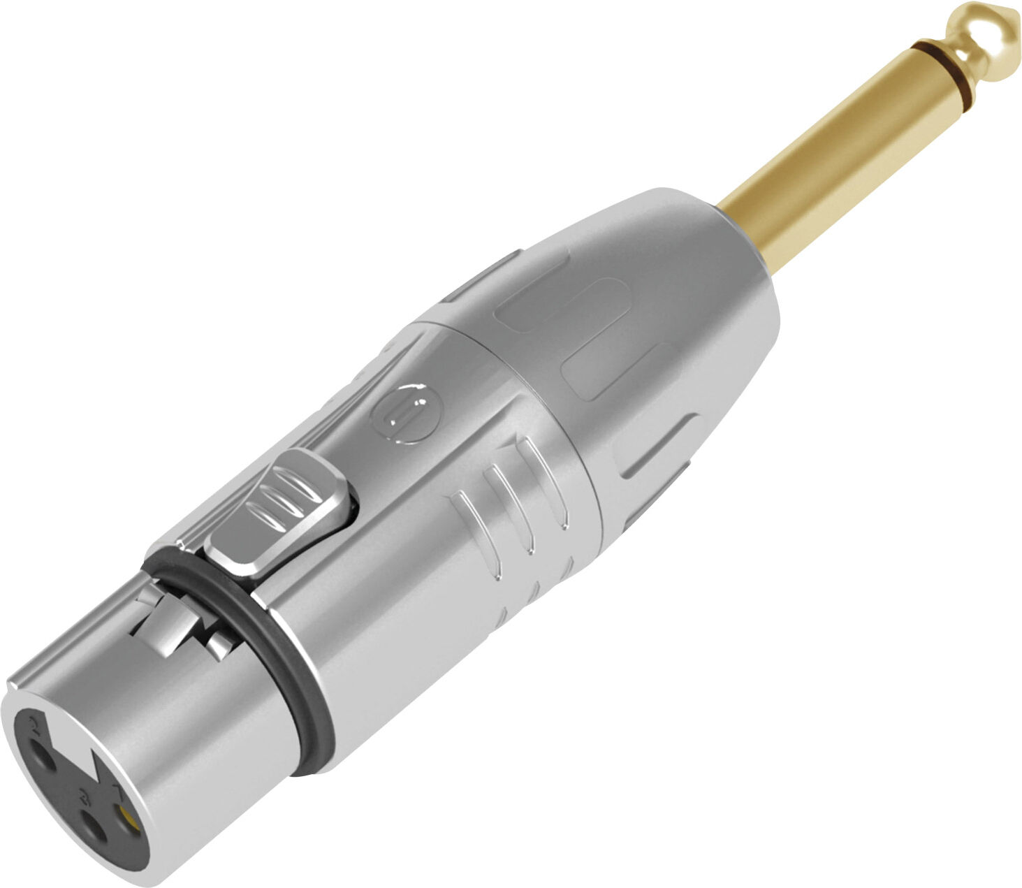 Seetronic Xlr 3p Buchse Auf Klinkenstecker Mono Goldkontakte – Silbernes Gehäuse