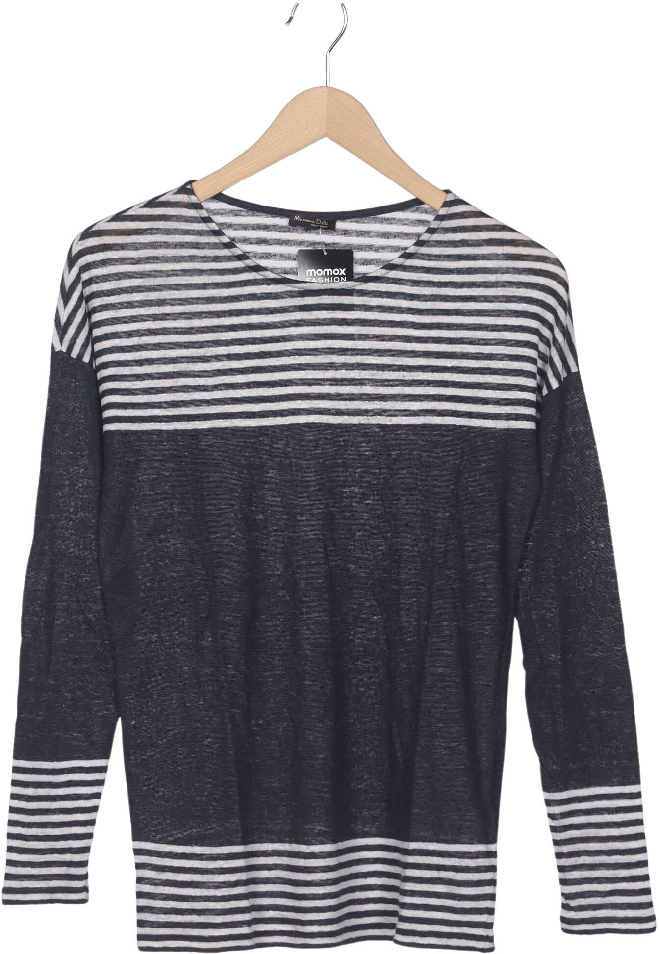 Massimo Dutti Damen Pullover, Mehrfarbig, Gr. M, Leinen - Second Hand