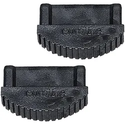 Euroline Premium Leiterfuß schwarz 74x25mm Paar