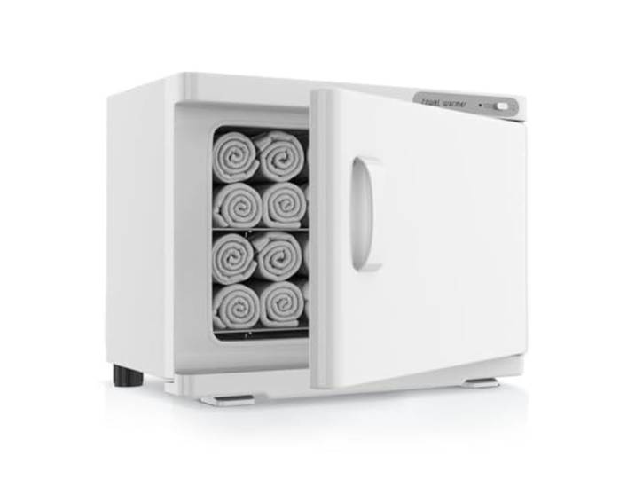 POAHNCU Handtuchwärmer, Handtuchwärmer, 23 L Großes Fassungsvermögen, Doppellagige Wärmeschrank-Werkzeuge für Spa Home Salon(White)