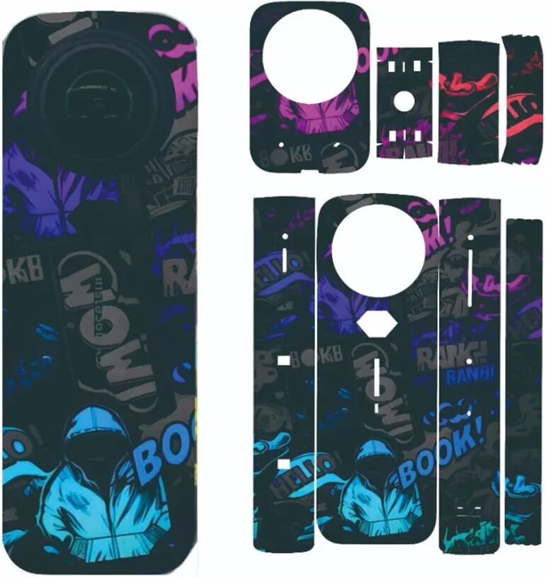 INF Film de protection intégrale multicolore pour Insta360 X5 - Personnalisez et protégez votre caméra