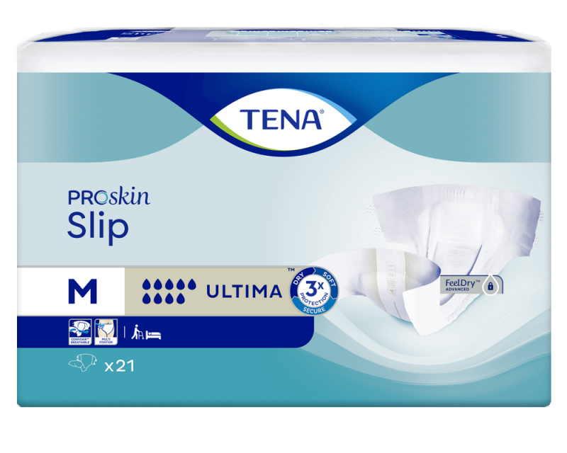 Tena Proskin Slip Ultima Medium - 6 paquets de 21 protections