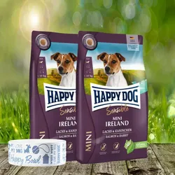Happy Dog Sensible Mini Ireland 2 x 4 kg + Happy Dog Futternapf geschenkt