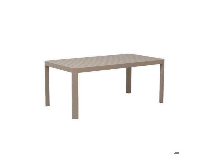 Table de jardin rectangulaire en aluminium taupe Kaïa
