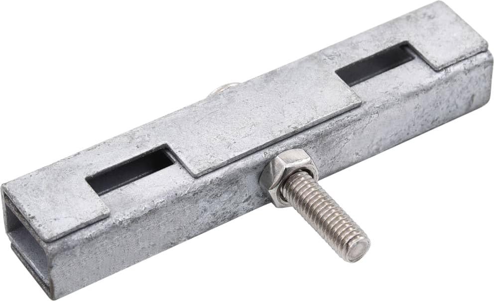 vidaXL U-vormige matverbinder, 10 sets, zilverkleurig