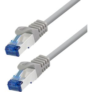 LogiLink Netzwerkkabel PrimeLine CQ4102S, grau, Cat 7, 600MHz, 10Gbit/s, S/FTP, RJ45 auf RJ45, 15 m