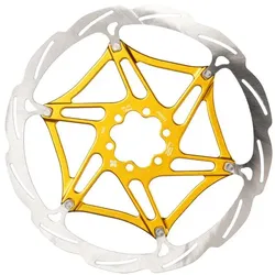 Formula Bremsscheibe 160 mm 6-Loch zweiteilig in robustem Gold – langlebig mit hoher Bremskraft