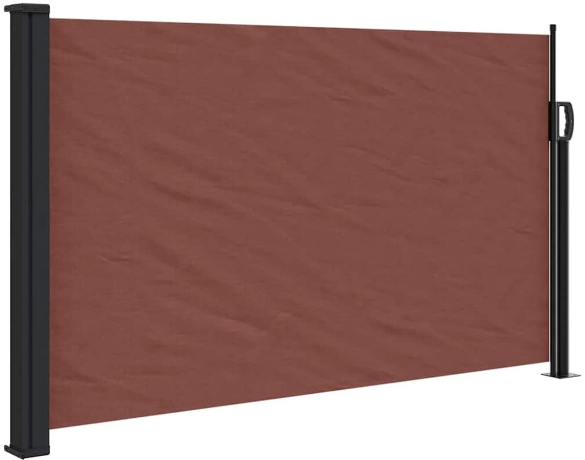 vidaXL Windscherm uittrekbaar bruin 120 x 600 cm