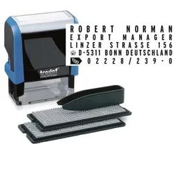 Trodat Textstempel-Set »Printy 4913 Typomatic« blau, 8.5x9x3.8 cm