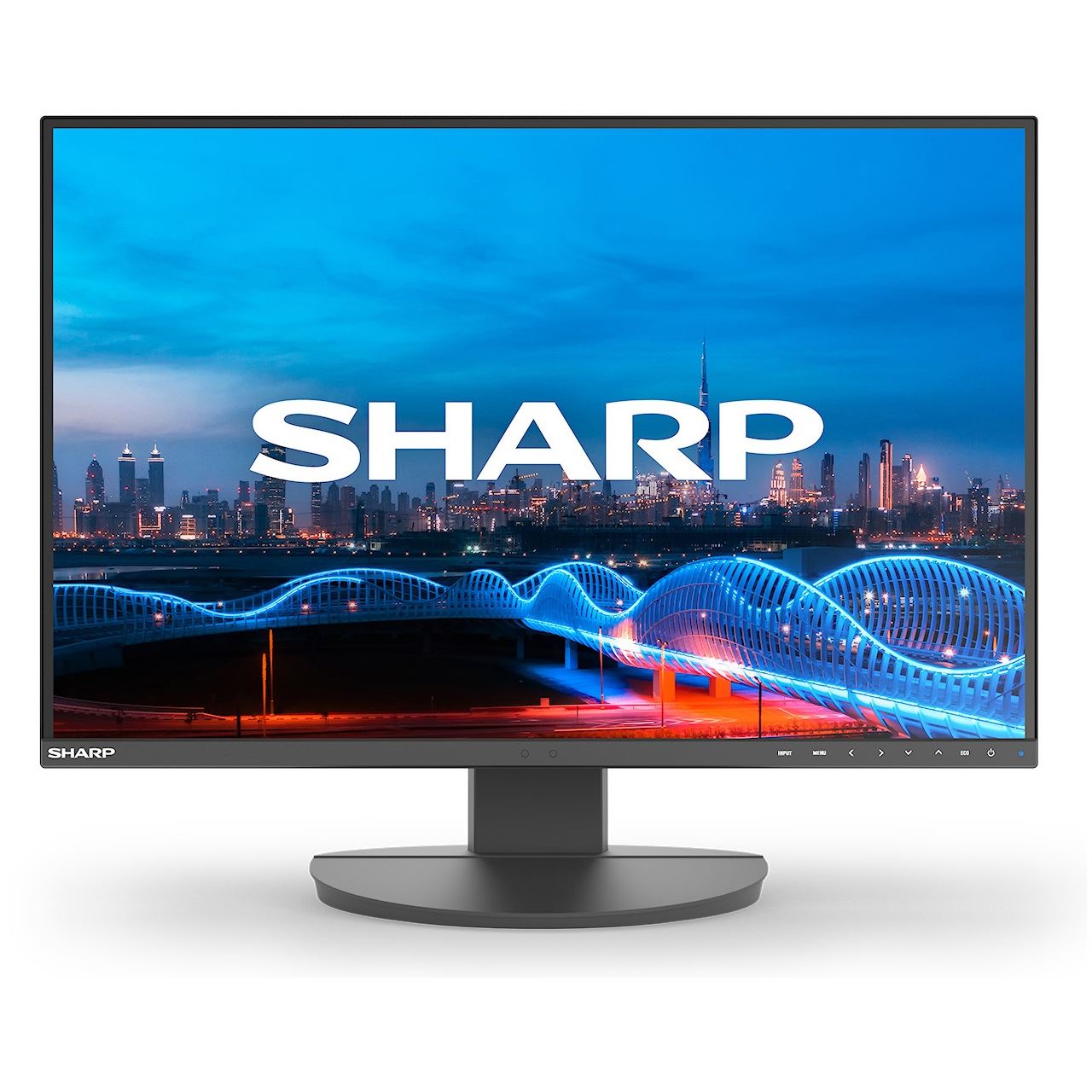 24" (60,96cm) Sharp MultiSync EA241W-BK schwarz 1920x1200 1xDisplayPort / 1xDVI / 1xHDMI / 1xVGA