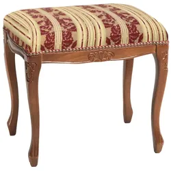 Sitzhocker Beistellhocker in italienischem Design mit Streifenmuster