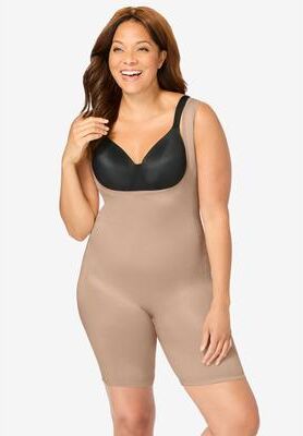 Plus Size Women's Power Shaper Firm Control Wear-Your-Own-Bra Body Shaper by Secret Solutions in Nude (Size M)