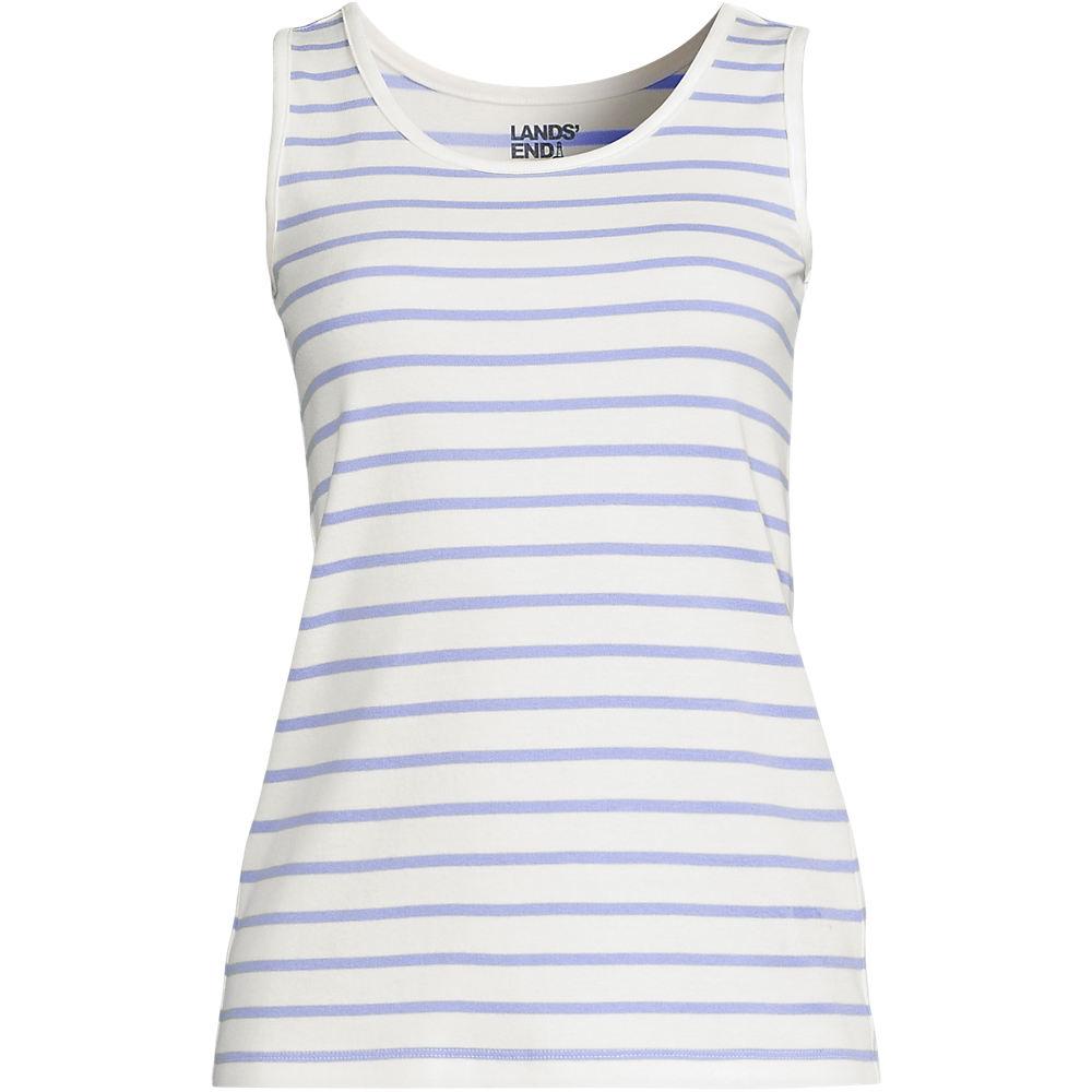 Baumwoll-Top für Damen in Petite-Größe, Damen, size: petite, Elfenbein, Baumwolle, by Lands' End