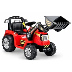 Elektroauto für Kinder Baggerlader Traktor Schlepper ZP1005 Rot 2.4G