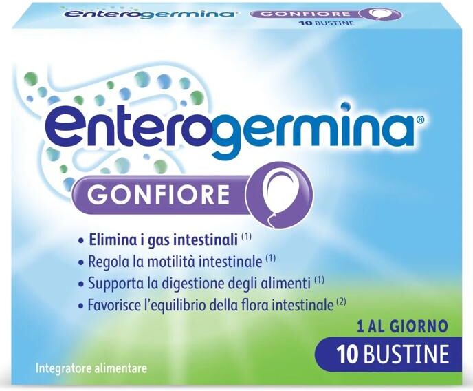 Enterogermina Gonfiore Probiotici 10 Bustine Adulti Contro Gonfiore Addominale