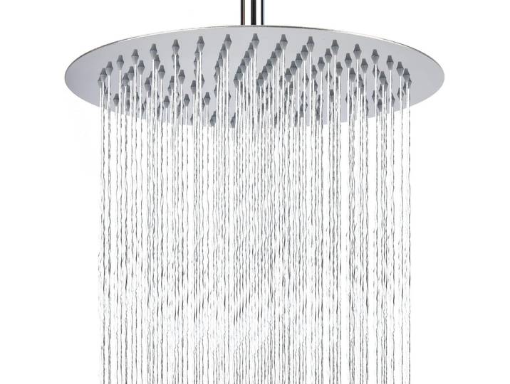Regenbrause Edelstahl 30cm Rund Chrom Hochdruck für niedrigen Wasserdruck