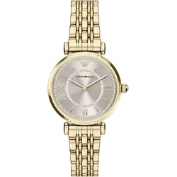 Emporio Armani Quarz / 2 Zeiger Gianni T-bar AR11766 - goldfarben - 32mm