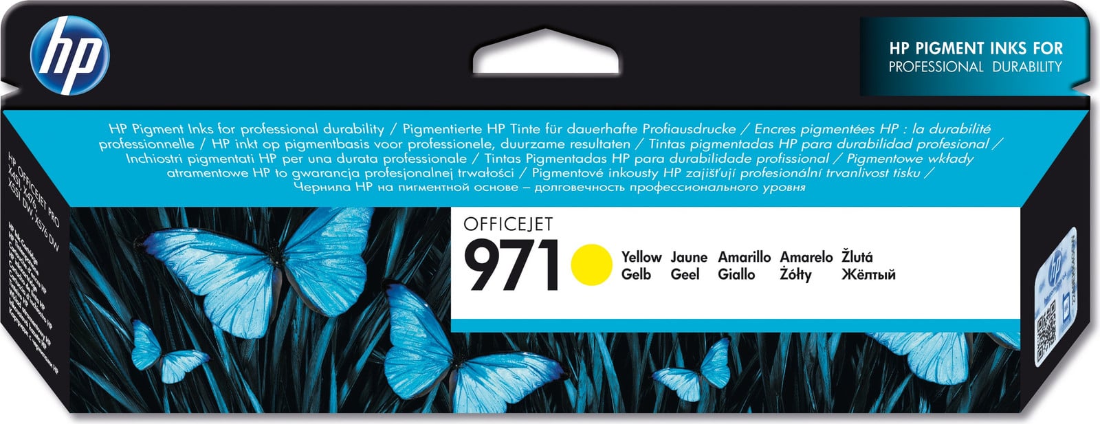 HP 971 Gele Original Inktcartridge CN625AE voor HP Officejet Pro X451 X476 X551 X576