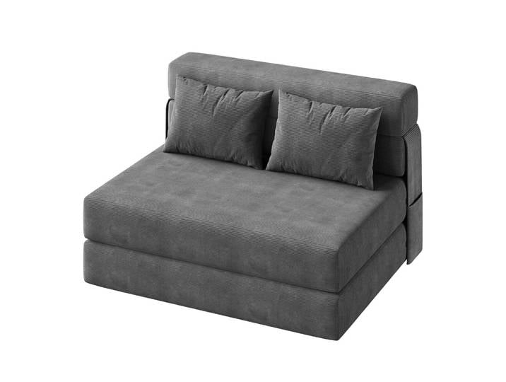 Canapé-lit pliant et chaise-lit Convertible, canapé-lit pliable avec oreiller, salon de sol capitonné pour salon et chambre à coucher
