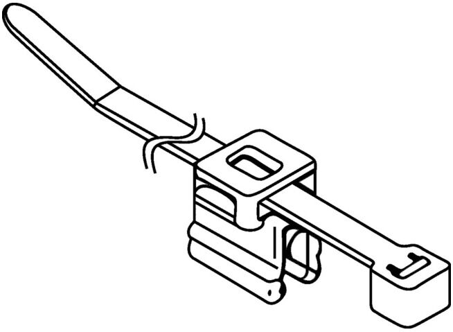 Hellermann Tyton Collier de fixation T50ROSEC4B (156-01153)