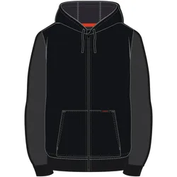 Modeka Jamey Motorradhoodie - schwarz-grau - 2XL