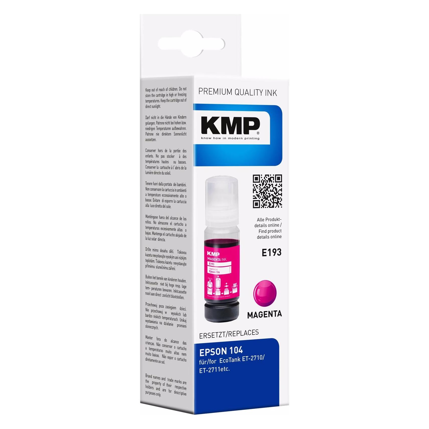 KMP E193 - 70 ml - Magenta  - Tintenbehälter (M) (1648,0006)