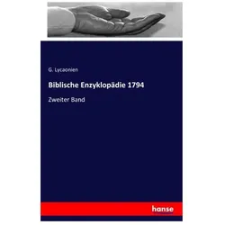 Biblische Enzyklopädie 1794, Schulbücher von G Lycaonien
