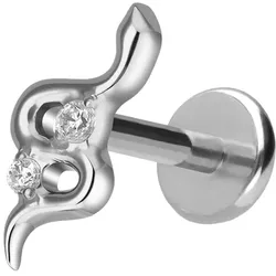 Titan Labret mit Push Fit SCHLANGE