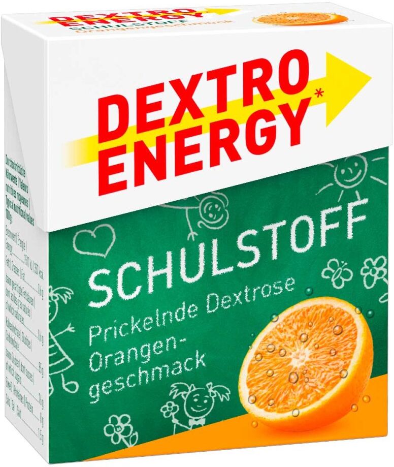 Dextro Energy Schulstoff Orange Täfelchen