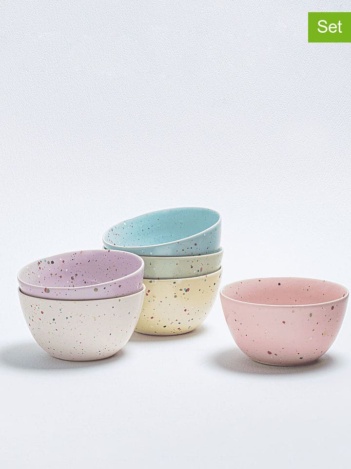 Egg Back Home 6er-Set: Schalen ''New Party'' in Bunt - Ø 16 cm - onesize