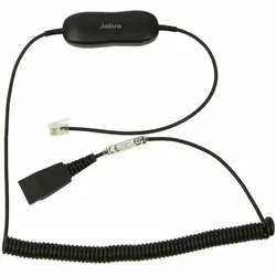 JABRA GN1216 Anschlusskabel QD auf RJ9 gewendelt fuer Avaya one-X