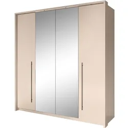 DREHTÜRENSCHRANK Sahara mit 2 Türen und 8 Regalböden, 210 cm, Sandbeige