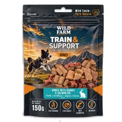 WILD FARM Train with Support Häppchen mit Kaninchen, Lachs und Lachsöl 150g